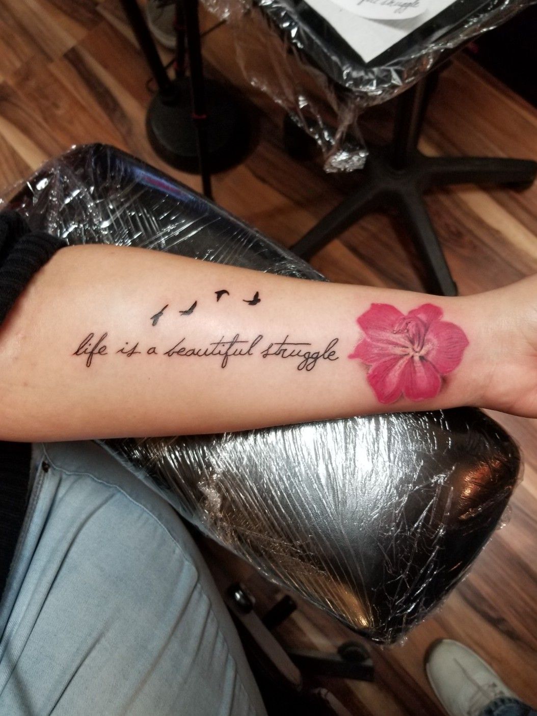 Getting Through Struggles Quotes About Tattoos QuotesGram