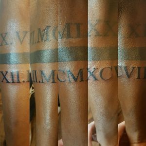 Roman numerals... #tattoo #oslo #norway #werkentattoostudio @andre_werken_tattoo