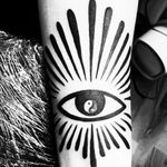 The "All seeing"..... 👁⛰⚙☯⚀#tattoo #oslo #norway #werkentattoostudio @andre_werken_tattoo