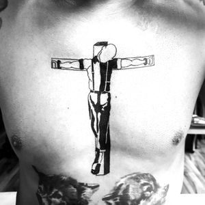 Classic Crucified skinhead  (Original Skins! NON-RACIST!)#tattoo #oslo #norway #werkentattoostudio @andre_werken_tattoo
