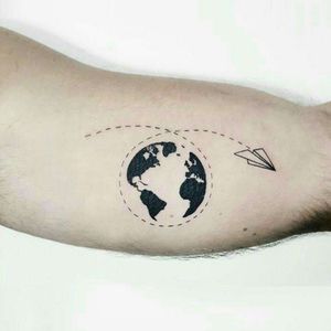 World #world #tattoo #love #around #pretty #delicate 