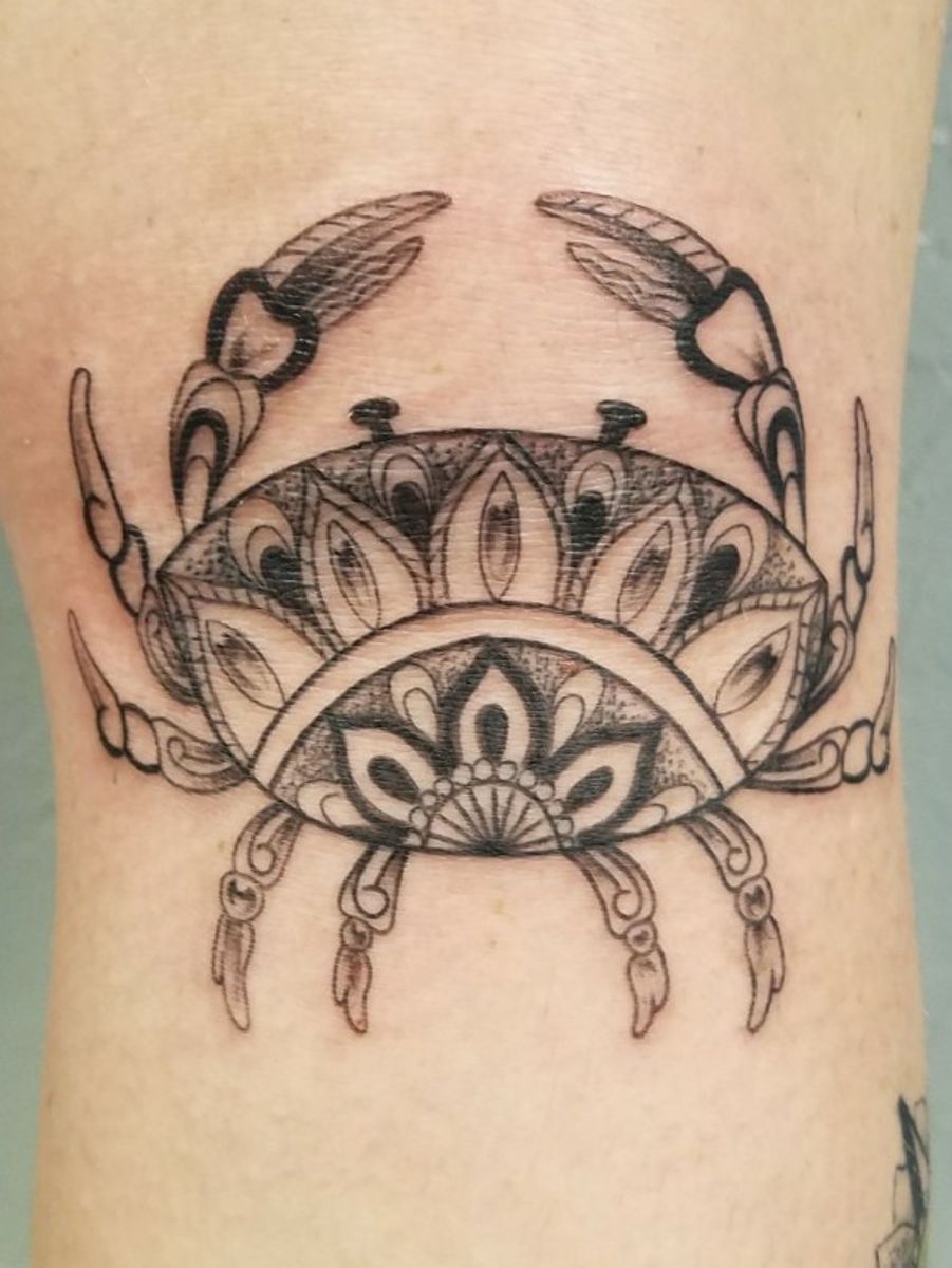 Tattoo uploaded by Liz Ramsey • Custom mandala crab #mandala # ...