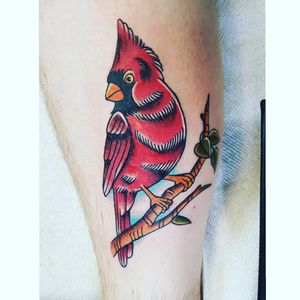 Cardinal🐦#nc #cardinal #cardinaltattoo #Statebird #red #birdtattoo #birds #bird 
