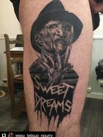 My Tattoo by the french artist Jessy Noury Jessy Tattoo Bretigny sur orge France Merci @jessy_tetsuo_nourry! #jessytatoo #tatoo #inked #horror #instatatoo #tatoofreddy #realistictattoo #realism #realist #FreddyKrueger #badass @robert_b_englund #tattoo #ink 