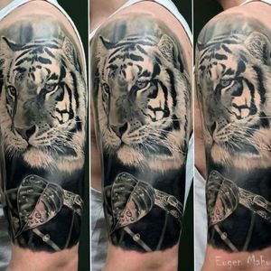 Done by Eugen Mahu - Resident Artist@Needle_Art_Tattoo  #tat #tatt #tattoo #tattoos #tattooart #tattooartists #realistic #realistictattoo #blackandgrey #blackandgreytattoo #tiger #tigertattoo #beautifultattoo #ink #inked #inkedup #inklife #inkstagram  #amazingink #amazingtattoo @tattoodo #instalike #instagood #instadaily #instatattoo  #armtattoo #art  #gorinchem #netherlands 