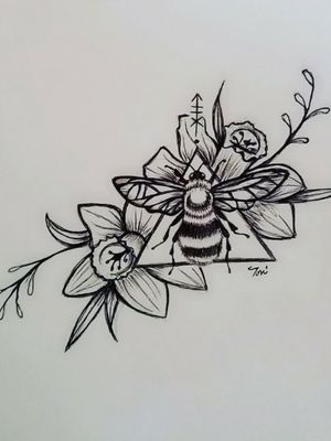 Daffodil bee design