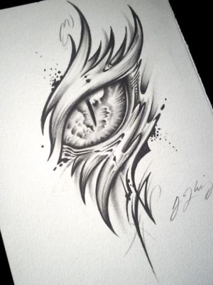 Dragon Eye Tattoo (Alpha) by J-Kings-Art