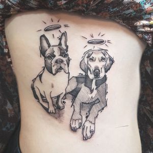 . . .Em memória de Quênia e Valentina. . . #dog #tattoo #cachorro #tatouage #tatuagem #kikotattoorio #felipemellotattoo #riodejaneiro