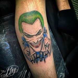 The Joker by Tattoo J-Jay #Joker #jokertattoo #color #head 