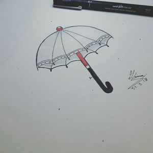 Guarda chuva #desenhos #drawings #designs #tattoodesigns #oldschool #umbrella #art #ink #tattoogirl