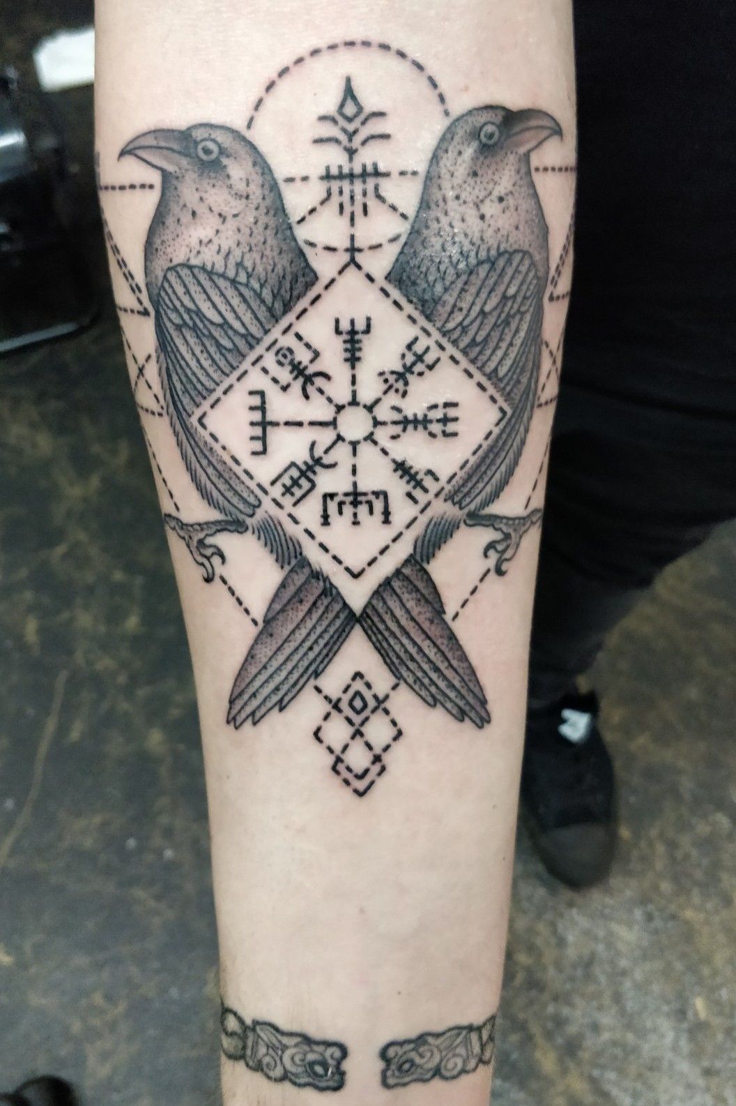 Odins Ravens Huginn and Muninn aka Thought and Memory  potential chest  piece  Norse tattoo Tattoos Raven tattoo