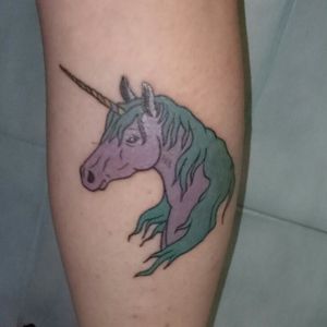 My unicorn tattoo#unicorn #tattooart #colortattoo #majestic 