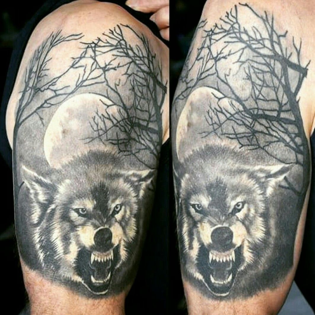 50 Realistic Wolf Tattoo Designs For Men  Canine Ink Ideas  Wolf tattoos Wolf  tattoo design Animal tattoos