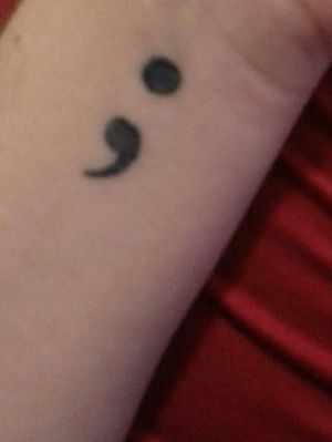 #SemicolonProject #Semicolon My first tattoo