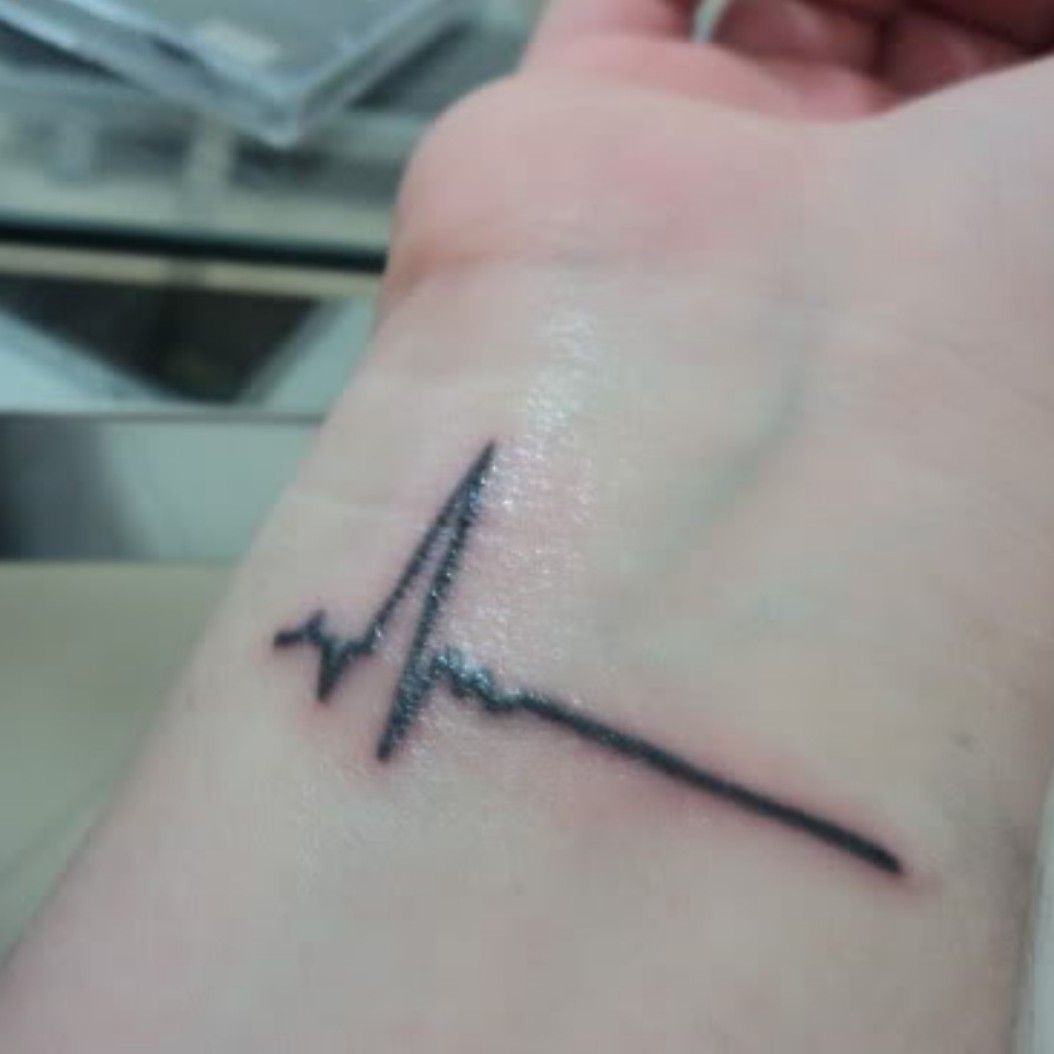 Twitter 上的 Medlife Crisis RohinVery appropriate tattoo on one of my  patients today With you amp without you posted with consent A nurse  told him the flatline is called asystole and at