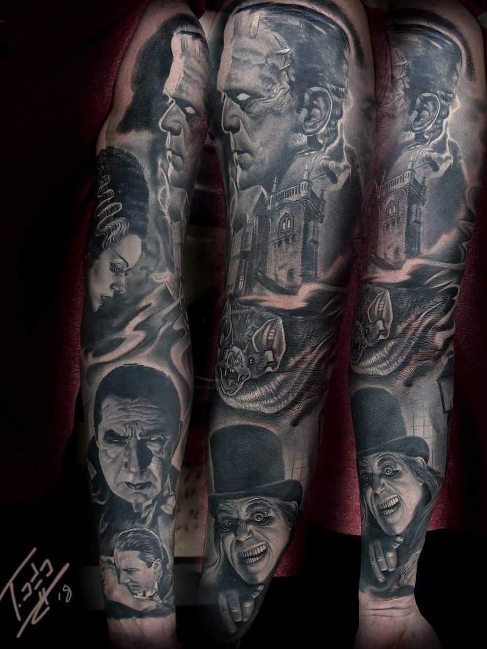 universal monsters tattoo  Explore 201 42908  April A Taylor  Flickr