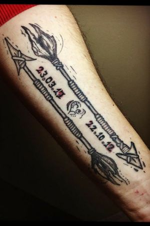 Arrow Tatt's #tattoo #arrowtattoo #eternalink #cheyenne #silverbackink 