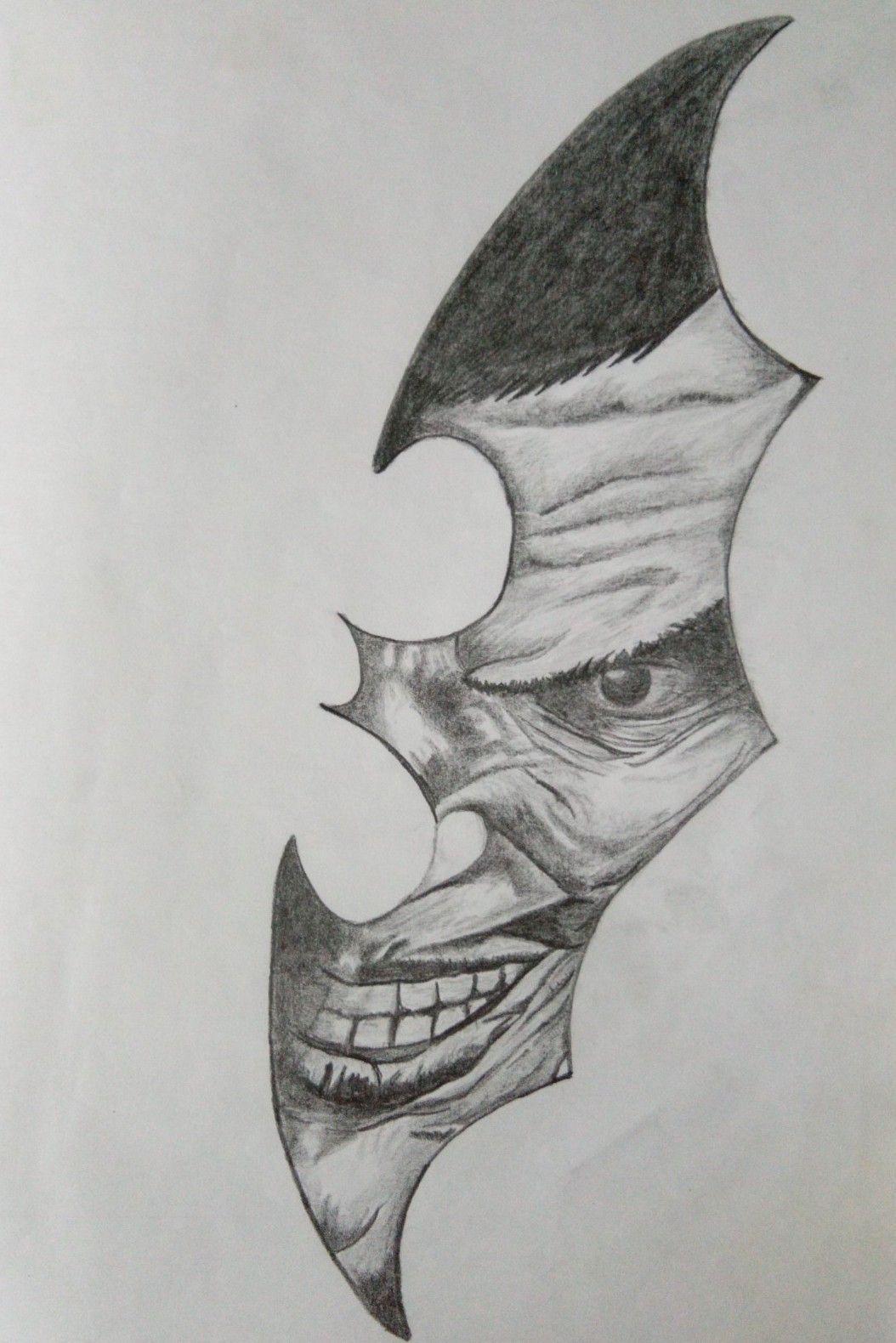 batman drawing in pencil easy