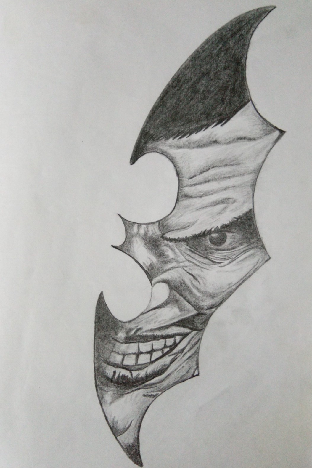 batman joker sketch