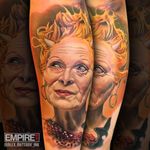 I did this portrait of #VivienneWestwood at the #liverpooltattooconvention back in 2016. Be sure to say hi at this year's Liverpool Tattoo Convention where the whole Empire Ink team will be tattooing. We've still got a bit of free space if you'd like to get booked in.