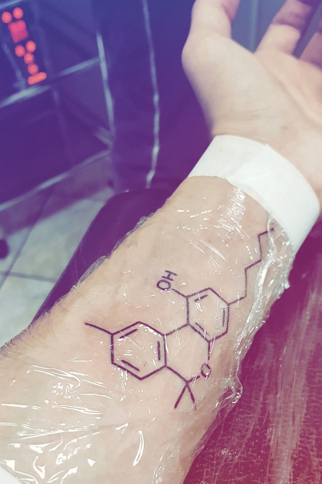 THC Chemical Compound Tattoo by studio23sj  Tattoogridnet