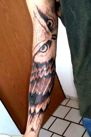 #owltattoo  #mexicantattoo  #robertosilence #onesession 