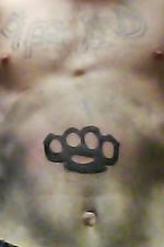 Brass knuckles somebody did looks throwed off hurt like hell but it is what it is