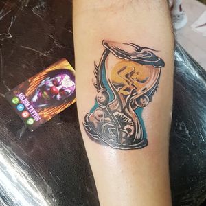 Watch tattoo coloringLife and die
