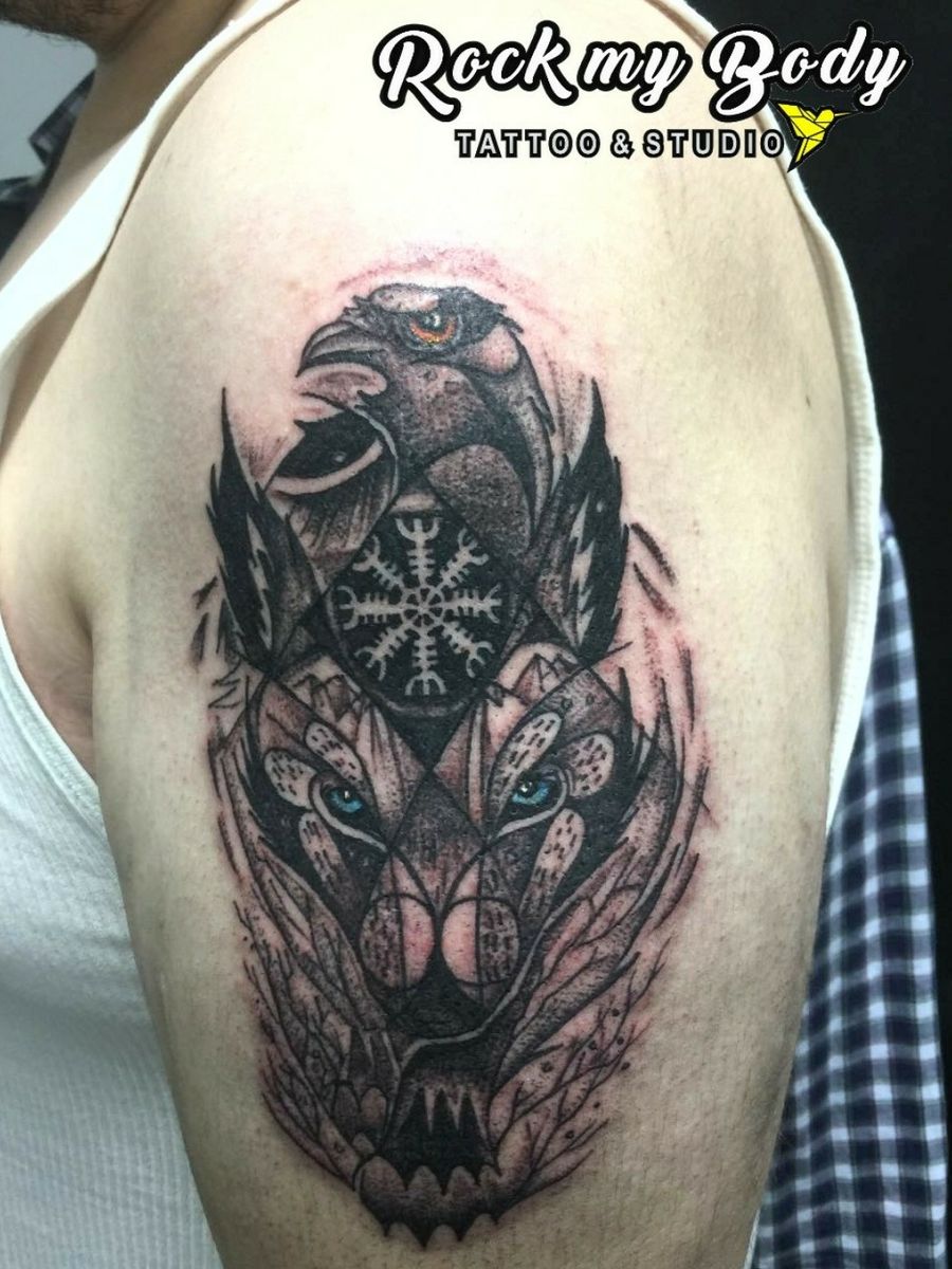 Tattoo uploaded by Rockmybody Tattoostudio • WOLF & EAGLE TATTOO • Tattoodo