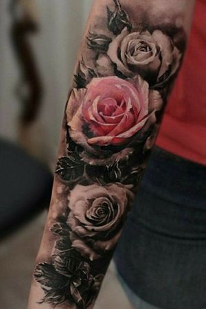 Roses, sleeve