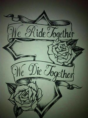 "WE RIDE TOGETHER,  WE DIE TOGETHER" FAST AND FURIOUS INSPIRED TATTOO