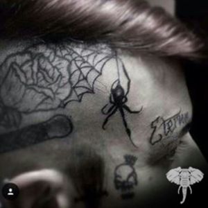 Soul tattoo #spider #Black #blackworktattoo #SP #headtattoo 