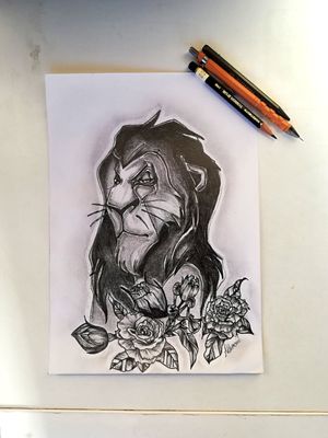 Made by me....new idea for the next tattoo #thelionking #scar #tattoo #inked 