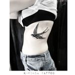 Sparrow Instagram: @karincatattoo #sparrow #rib #tattoo #tattoos #tattoodesign #tattooartist #tattooer #tattoostudio #tattoolove #tattooart #istanbul #turkey #dövme #dövmeci #design #girl #woman #tattedup #inked #body