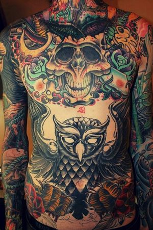 Tattoos on the body of Mitch Lucker