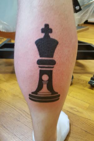 e_tatts with the couple tattoos. #chess #chesstattoo #queen #king