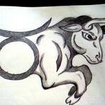 Quick zodiac design sketch #1 of 12 #zodiacsign #zodiac #Taurus #sketch #design #tattoo #bull #2b