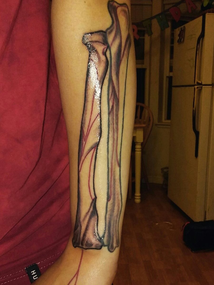 Tattoo uploaded by Sofia Morales • Posterior view of the ulna and