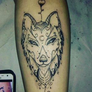 Tatuagem da minha amiga Bruna! #wolf #femalewolf #wolftattoo #femalewolftattoo