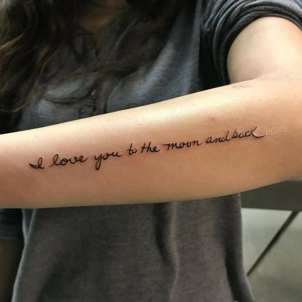 Mother Daughter tattoo I love you to the moon and back   Tattoos for  daughters Mother daughter infinity tattoos Mother tattoos