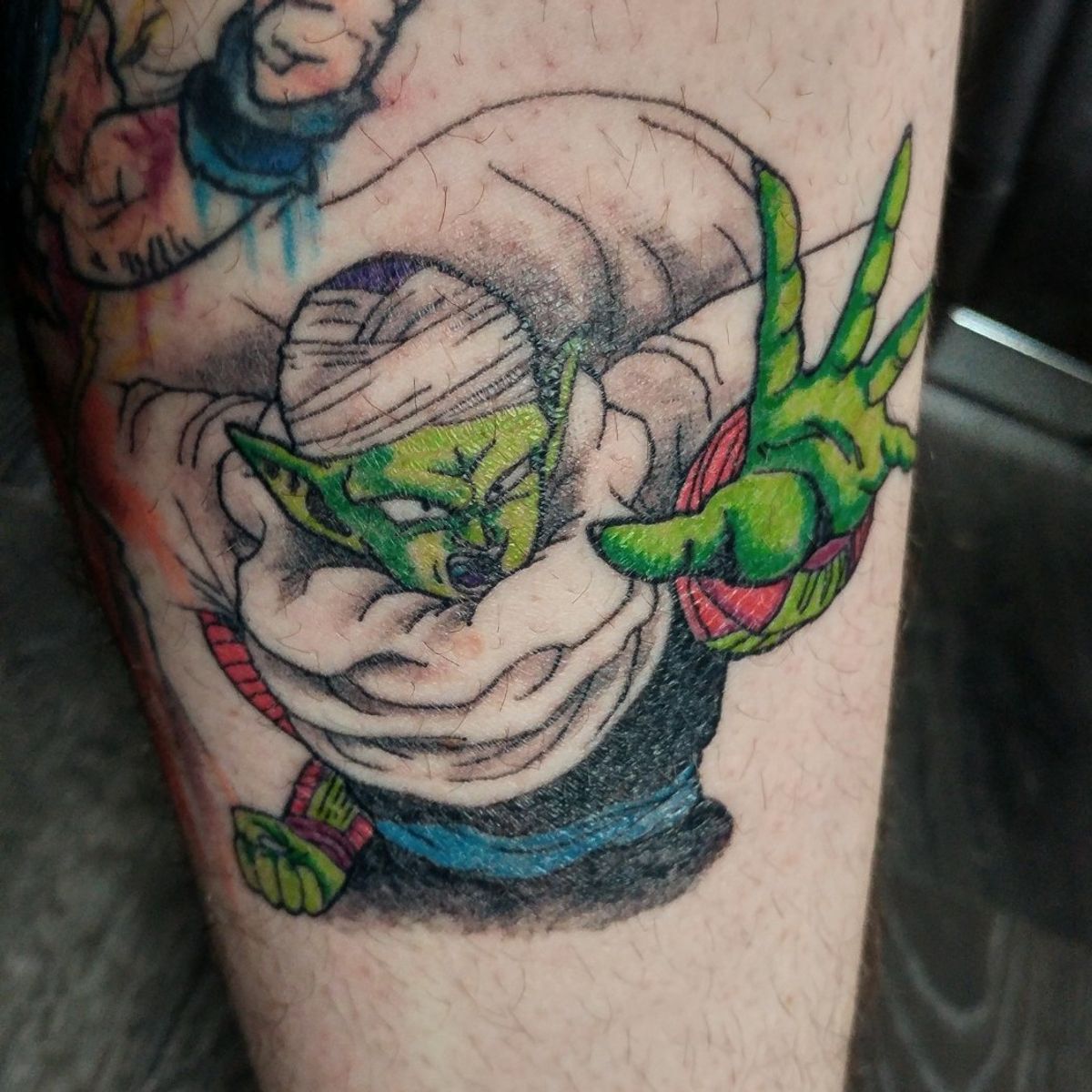 Tattoo uploaded by Jay Baconsarnie • Piccolo added to my dbz leg piece