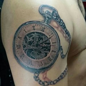 Pocket watch #blackandgreytattoo #Intenzetattooink   #tattooartist #orlynlobo #Honduras 