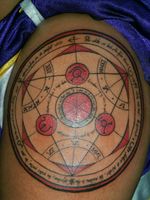 #animetattoo #fullmetalalchemist #tattooartist #orlynlobo #humanTransmutation Circle #intenzeink #truestyle #Honduras 