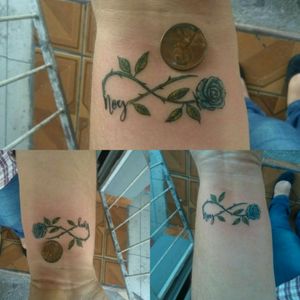 #Infinite #rosestattoo #hink #orlynlobo #tattooartist #Honduras #eternalinks #truestyle 