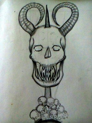 Skull sketch #DarkArt 