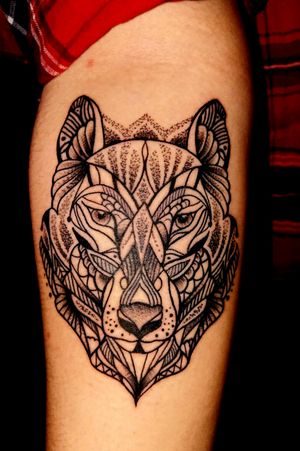 Mon premier tatouage 💍#wolftattoo 