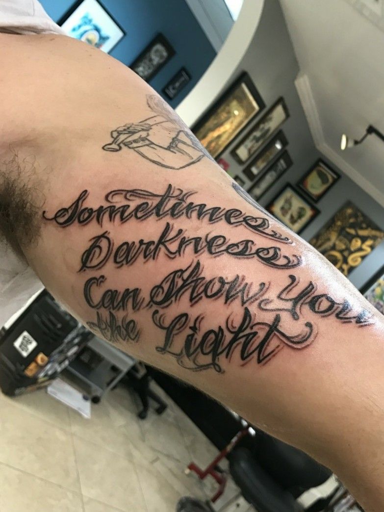 Made of light tattoo on the wrist