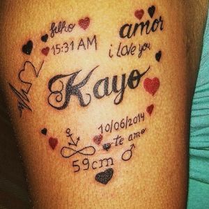 Criada e executada pelo tatuador Leonardo Lorran Kayo , coração de mãe 