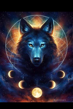 I love wolves and the moon phases and I think this ties together nicely but I almost want to get the phases down my spine and the wolf somewhere else