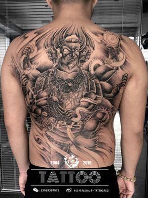 中国传统纹身——大黑天（神佛类）
